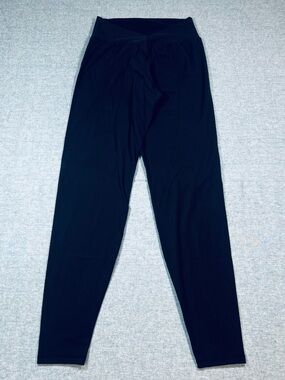 Buffbunny Women's Large Leggings Crossover Front Black Athletic Gym Workout